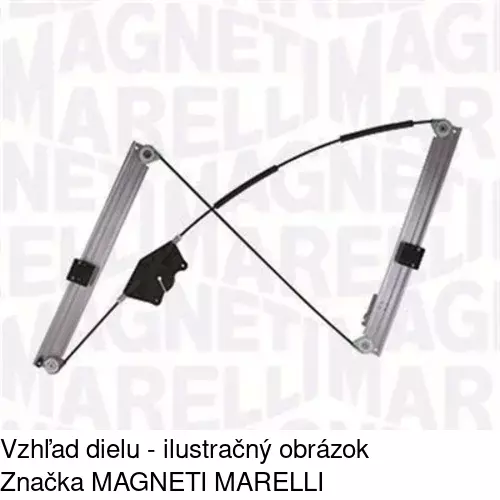 Mechanizmus sťahovania okna elektrický bez motora 1335PSG1A /POLCAR/ - obr. 1