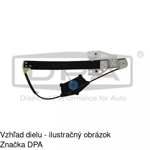 Mechanizmus sťahovania okna elektrický bez motora 1337PSG4 /POLCAR/ - obr. 2