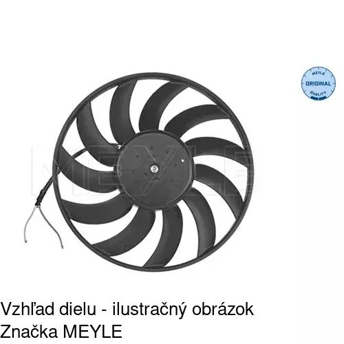 Ventilátor bez krytu / podpery 133823U1 /POLCAR/ - obr. 3