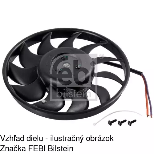 Ventilátor bez krytu / podpery 133823U2-Q /POLCAR/ - obr. 1