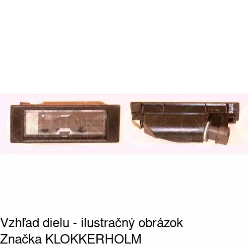Svetlo na osvetlenie evidenčného čísla POLCAR 1408959X