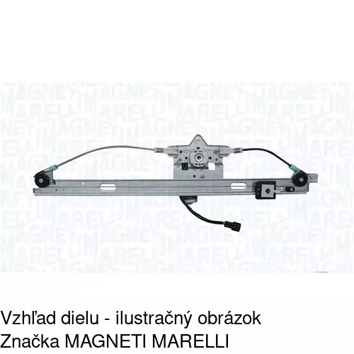 Mechanizmus sťahovania okna elektrický bez motora 1411PSG3 /POLCAR/ - obr. 1