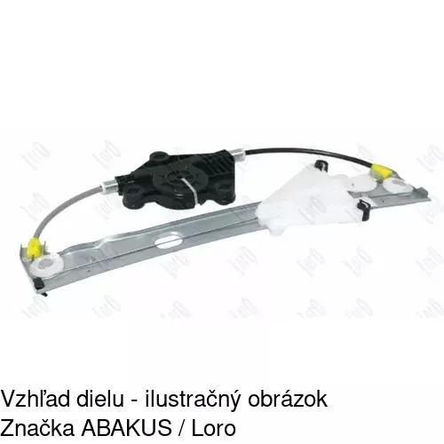 Mechanizmus sťahovania okna elektrický bez motora 1411PSG3 /POLCAR/ - obr. 2
