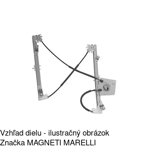 Mechanizmus sťahovania okna elektrický bez motora 2001PSG1 /POLCAR/ - obr. 1