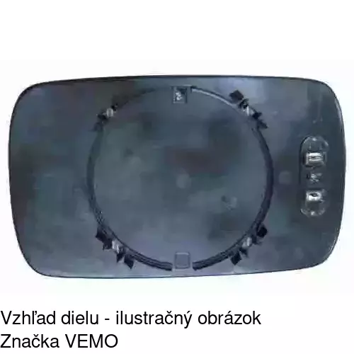 Sklo vonkajšieho zrkadla s držiakom 2008544E /POLCAR/ - obr. 5