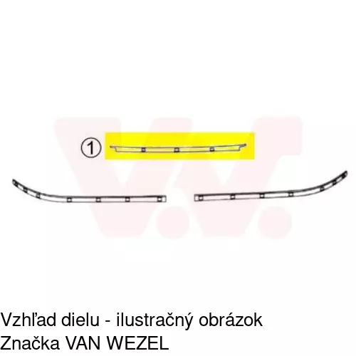 Lišta nárazníka 201607-8 /POLCAR/ - obr. 1