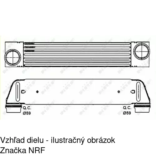 Chladiče vzduchu (Intercoolery) 2017J8-1 /POLCAR/ - obr. 1