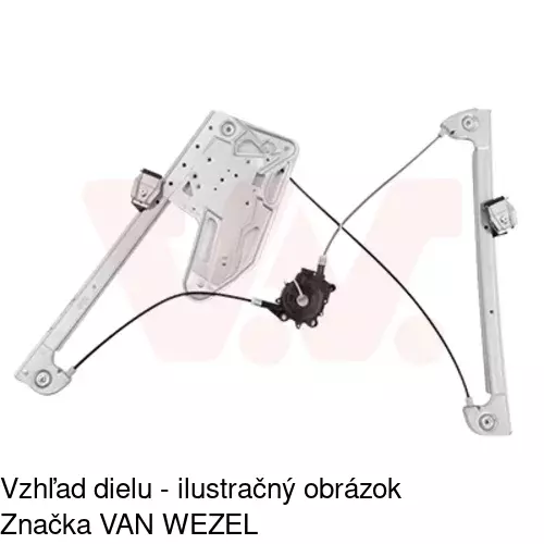 Mechanizmus sťahovania okna elektrický bez motora 2022PSG2 /POLCAR/ - obr. 3