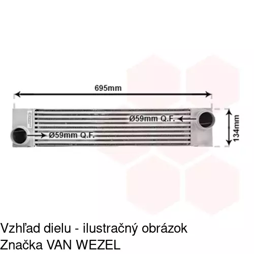 Chladiče vzduchu (Intercoolery) 2023J81X /POLCAR/ - obr. 3