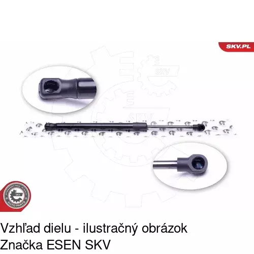 Plynová pružina 2040AB1 /POLCAR/ - obr. 4
