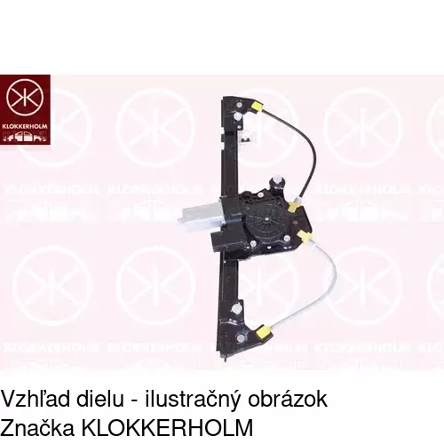 Mechanizmus sťahovania okna elektrický bez motora 2040PSG3 /POLCAR/ - obr. 1