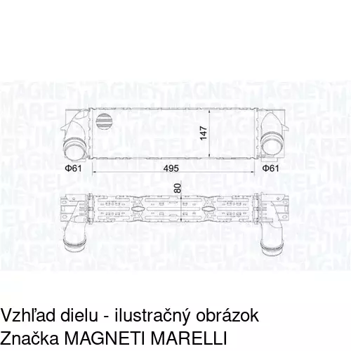 Chladiče vzduchu (Intercoolery) POLCAR 20X1J81X