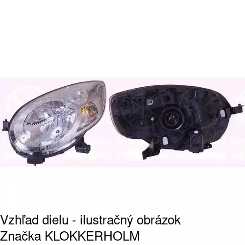 Hlavný reflektor 230110-E /POLCAR/ - obr. 3