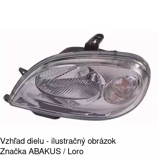 Hlavný reflektor 230609-E /POLCAR/ - obr. 3