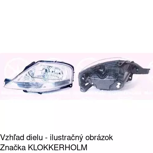 Hlavný reflektor 231509-C /POLCAR/ - obr. 1