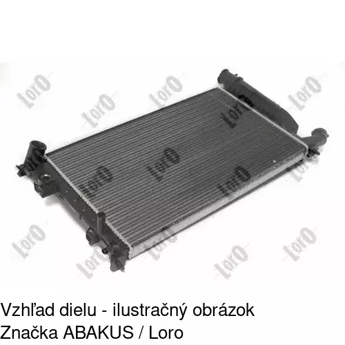 Chladiče vody 232608A9 /POLCAR/ - obr. 1