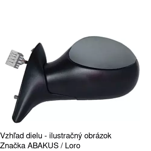 Vonkajšie zrkadlo 2327525E /POLCAR/ - obr. 4
