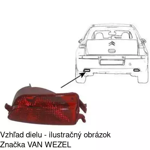 Hmlové svetlo - zadné 2329971T /POLCAR/ - obr. 3