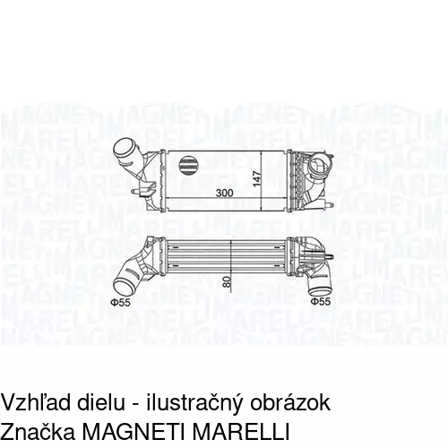 Chladiče vzduchu (Intercoolery) 2333J8-1 /POLCAR/ - obr. 1