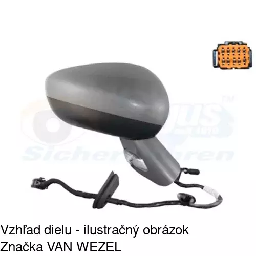 Vonkajšie zrkadlo 2334525E /POLCAR/ - obr. 1