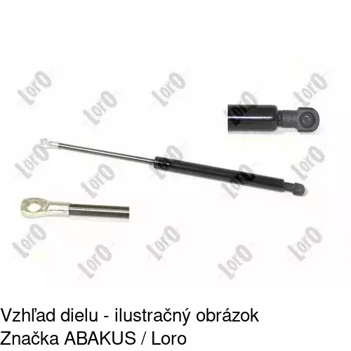 Plynová pružina 2334AB /POLCAR/ - obr. 3