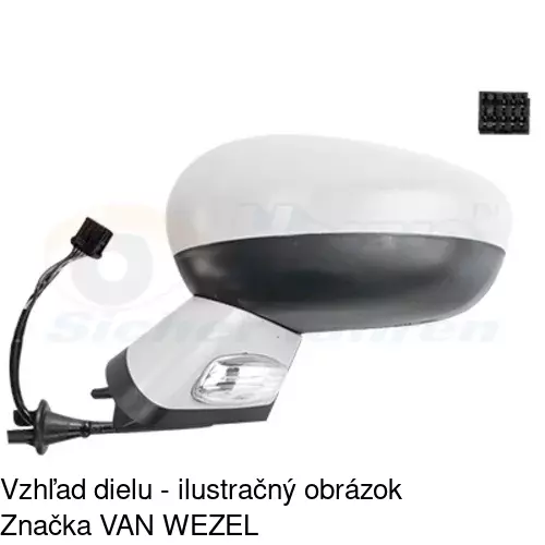 Vonkajšie zrkadlo 2338516E /POLCAR/ - obr. 1
