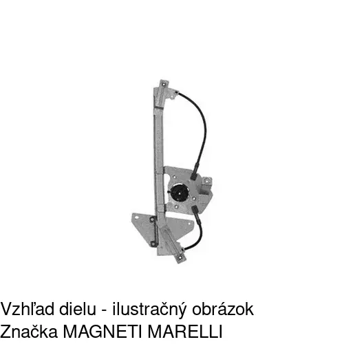 Mechanizmus sťahovania okna elektrický bez motora 2338PSG3E /POLCAR/ - obr. 1