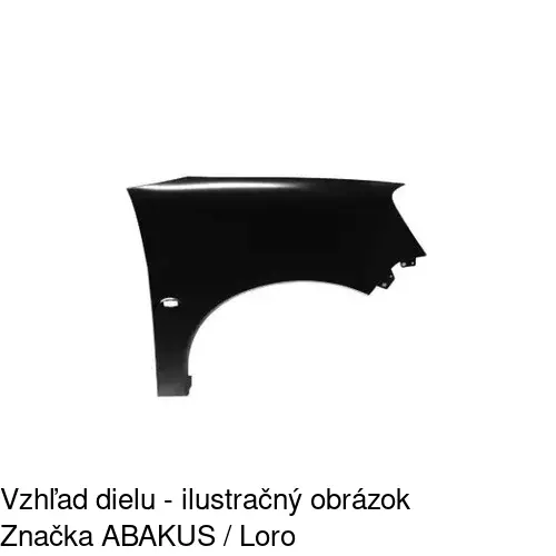 Predný blatník 235102 /POLCAR/ - obr. 1