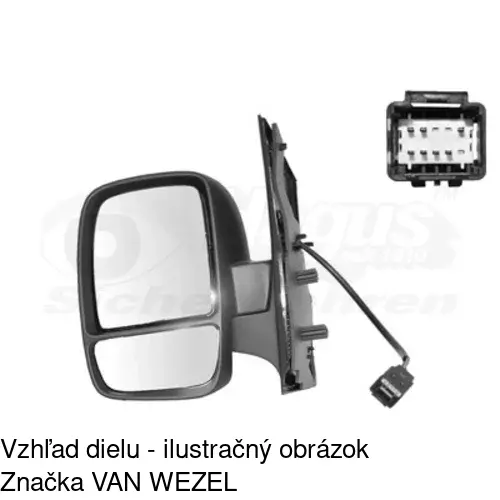 Vonkajšie zrkadlo 2396519E /POLCAR/ - obr. 3