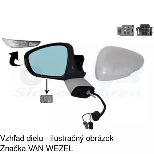 Vonkajšie zrkadlo POLCAR 23G1515M