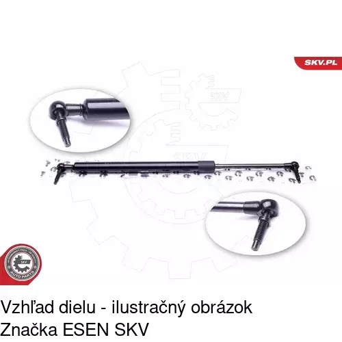 Plynová pružina 2406AB1 /POLCAR/ - obr. 3