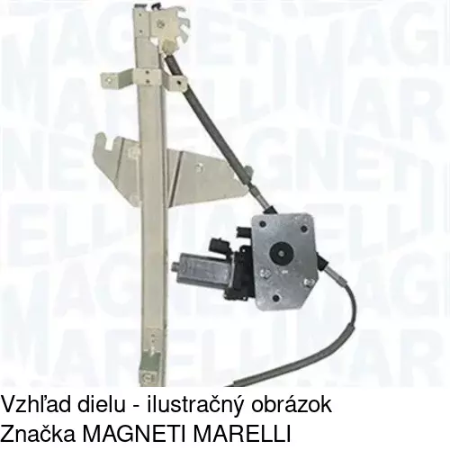 Elektrický mechanizmus okna dverí 2406PSE2 /POLCAR/ - obr. 2