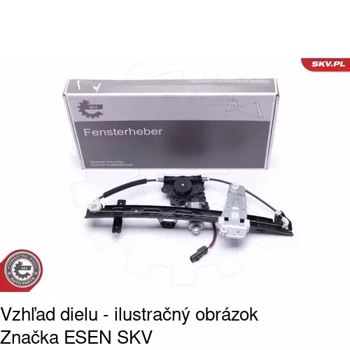 Elektrický mechanizmus okna dverí 2406PSE2 /POLCAR/ - obr. 3
