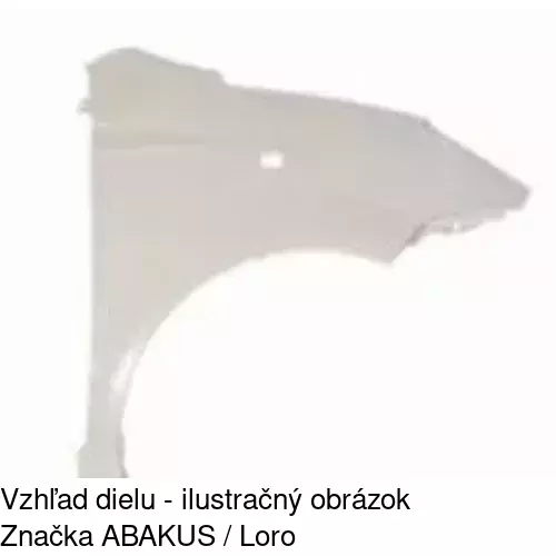 Predný blatník 250102 /POLCAR/ - obr. 1