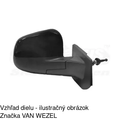 Vonkajšie zrkadlo 2502521M /POLCAR/ - obr. 2