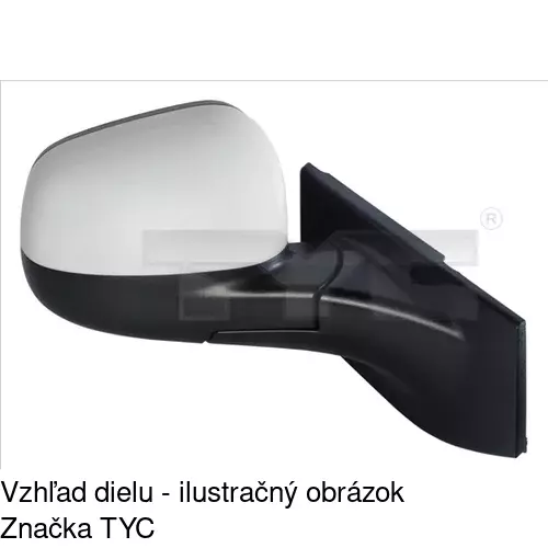 Vonkajšie zrkadlo POLCAR 2502524E