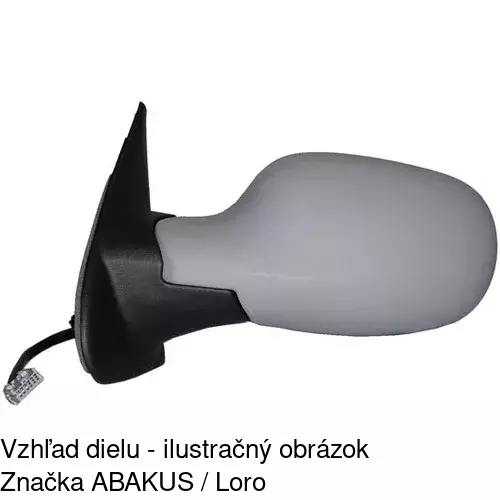 Vonkajšie zrkadlo 2707515M /POLCAR/ - obr. 2