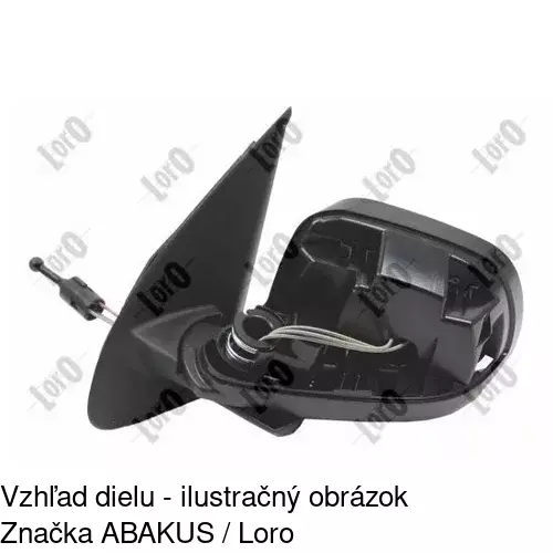 Vonkajšie zrkadlo 2708512S /POLCAR/ - obr. 2