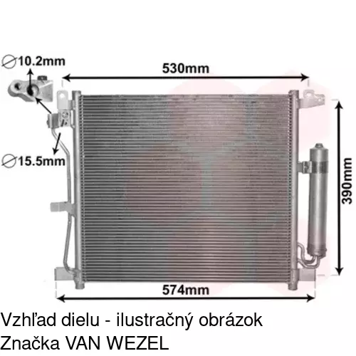 Chladiče klimatizácie 2713K82K /POLCAR/ - obr. 2