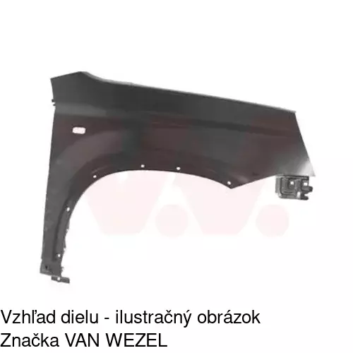 Predný blatník POLCAR 275102