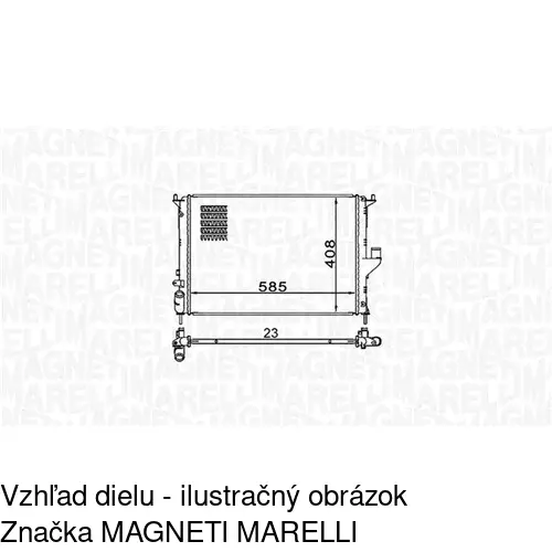 Chladiče vody 282008A3 /POLCAR/ - obr. 1