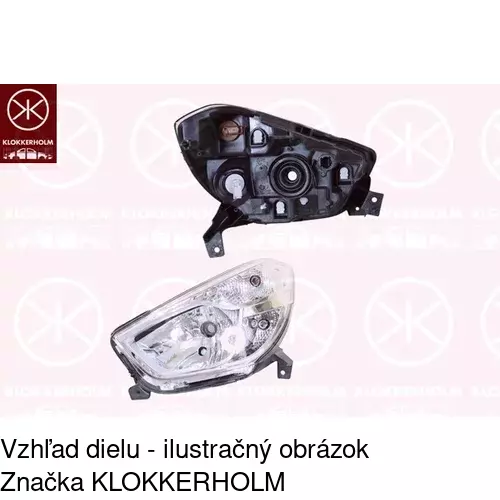 Hlavný reflektor 28M109-V /POLCAR/ - obr. 1