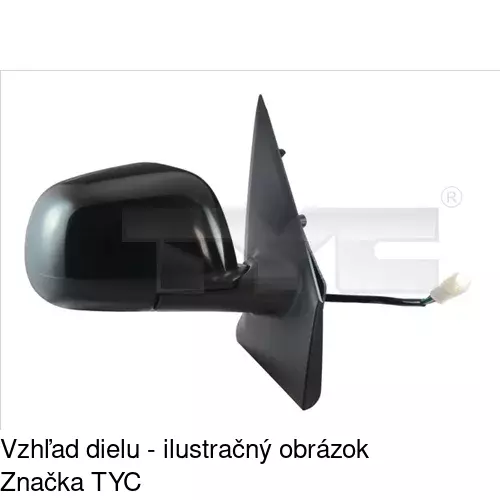 Vonkajšie zrkadlo 28U1524E /POLCAR/ - obr. 1