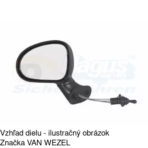 Vonkajšie zrkadlo 2902511M /POLCAR/ - obr. 2