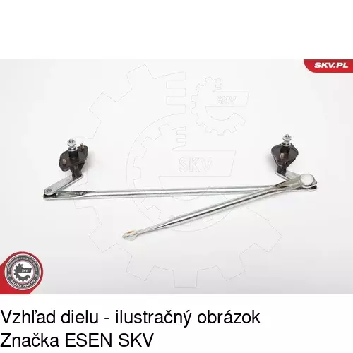 Náhon stieračov bez motora 2912MWP1 /POLCAR/