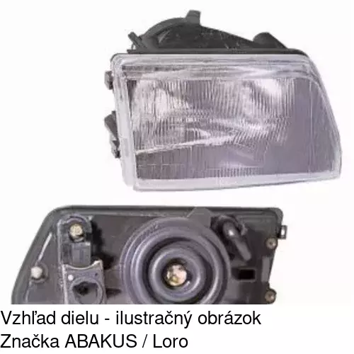 Sklo reflektora 300111-E /POLCAR/ - obr. 2
