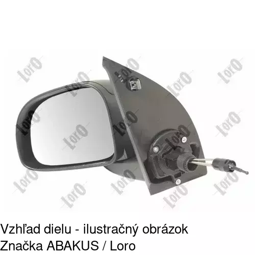Vonkajšie zrkadlo 3003511M /POLCAR/ - obr. 3
