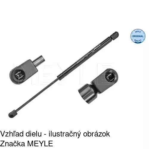 Plynová pružina 3023ABD /POLCAR/ - obr. 3