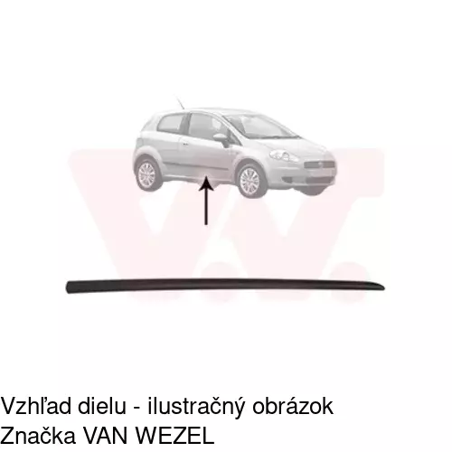 Lišta dverí 30240032 /POLCAR/
