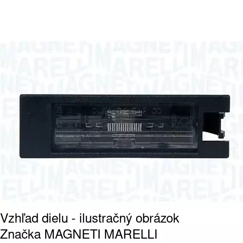 Svetlo na osvetlenie evidenčného čísla POLCAR 3029959X